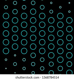 Dark Green vector template with circles. Abstract decorative design in gradient style with bubbles. New template for your brand book.