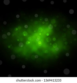 Dark Green vector template with circles. Modern abstract illustration with colorful circle shapes. New template for your brand book.