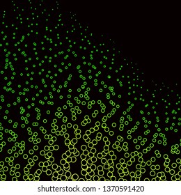 Dark Green vector template with circles. Colorful illustration with gradient dots in nature style. Pattern for websites, landing pages.