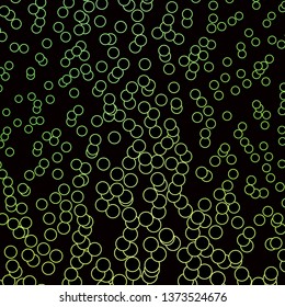 Dark Green vector template with circles. Colorful illustration with gradient dots in nature style. New template for your brand book.
