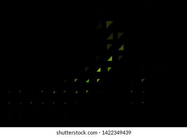 Dark Green vector template with circles. Blurred decorative design in abstract style with bubbles. Completely new template for your brand book.