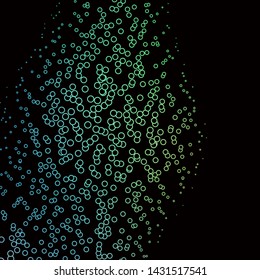 Dark Green vector template with circles. Modern abstract illustration with colorful circle shapes. Pattern for wallpapers, curtains.