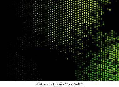 Dark Green vector template with circles. Modern abstract illustration with colorful water drops. Pattern for beautiful websites.