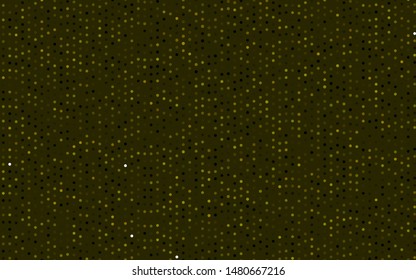 Dark Green vector template with circles. Abstract illustration with colored bubbles in nature style. Design for business adverts.