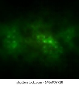 Dark Green vector template with circles. Illustration with set of shining colorful abstract spheres. Pattern for business ads.