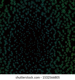 Dark Green vector template with circles. Modern abstract illustration with colorful circle shapes. Pattern for booklets, leaflets.