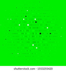 Dark Green vector template with circles. Illustration with set of shining colorful abstract spheres. Design for posters, banners.