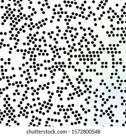 Dark Green vector template with circles. Abstract illustration with colorful spots in nature style. Pattern for wallpapers, curtains.