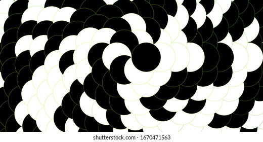 Dark Green vector template with circles. Colorful illustration with gradient dots in nature style. New template for a brand book.