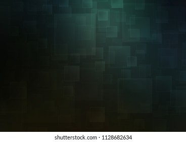 Dark Green vector template with crystals, rectangles. Modern abstract illustration with colorful rectangles. Smart design for your business advert.