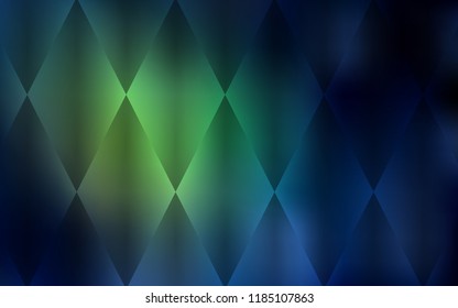 Dark Green vector template with crystals, rectangles. Decorative design in abstract style with rectangles. Smart design for your business advert.