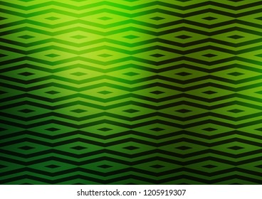 Dark Green vector template with crystals, triangles. Modern abstract illustration with colorful triangles. Best design for your ad, poster, banner.