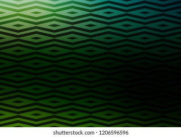 Dark Green vector template with crystals, triangles. Abstract gradient illustration with triangles. Pattern for commercials.