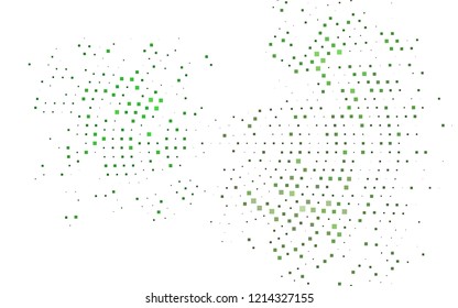 Dark Green vector template with crystals, rectangles. Beautiful illustration with rectangles and squares. Pattern can be used for websites.