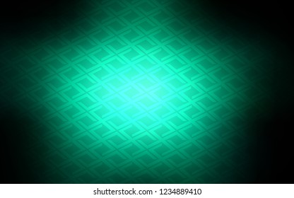 Dark Green vector template with crystals, rectangles. Illustration with set of colorful rectangles. Pattern for commercials.