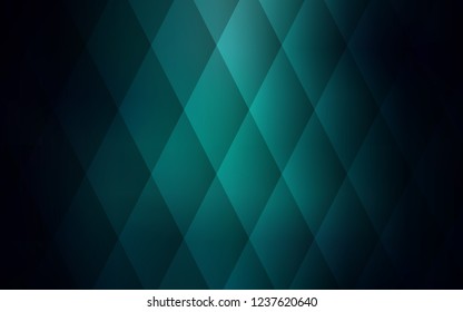 Dark Green vector template with crystals, rectangles. Beautiful illustration with rectangles and squares. Pattern can be used for websites.