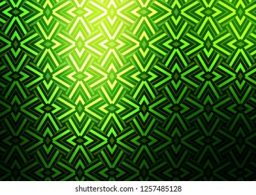 Dark Green vector template with crystals, triangles. Illustration with set of colorful triangles. Template for wallpapers.