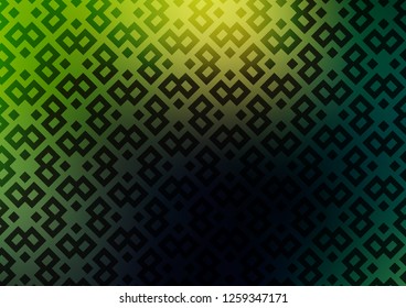 Dark Green vector template with crystals, rectangles. Rectangles on abstract background with colorful gradient. Pattern for busines ad, booklets, leaflets