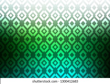 Dark Green vector template with crystals, rectangles. Illustration with set of colorful rectangles. Best design for your ad, poster, banner.