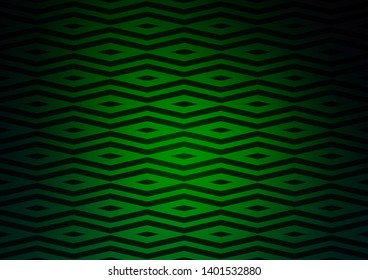Dark Green vector template with crystals, triangles. Triangles on abstract background with colorful gradient. Pattern for busines ad, booklets, leaflets