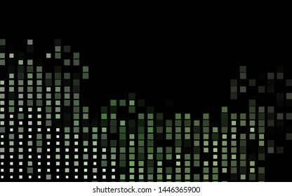 Dark Green vector template with crystals, rectangles. Modern abstract illustration with colorful rectangles. Modern template for your landing page.