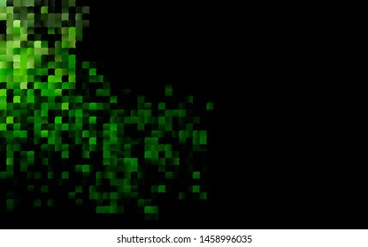 Dark Green vector template with crystals, rectangles. Modern abstract illustration with colorful rectangles. Best design for your ad, poster, banner.