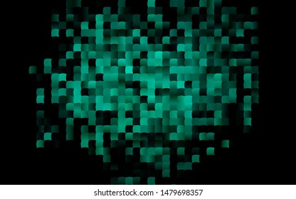 Dark Green vector template with crystals, rectangles. Modern abstract illustration with colorful rectangles. Smart design for your business advert.
