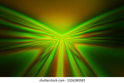 Dark Green vector template with curved lines. Modern gradient abstract illustration with bandy lines. Abstract style for your business design.