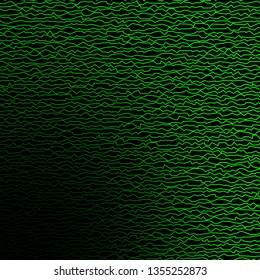 Dark Green vector template with curved lines. Colorful illustration, which consists of curves. Design for your business promotion.