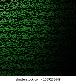 Dark Green vector template with curved lines. Colorful illustration in abstract style with bent lines. Pattern for ads, commercials.