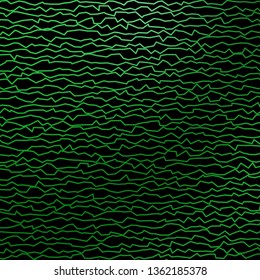 Dark Green vector template with curves. Bright sample with colorful bent lines, shapes. Pattern for commercials, ads.