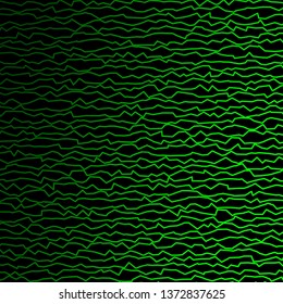 Dark Green vector template with curves. Abstract gradient illustration with wry lines. Best design for your posters, banners.