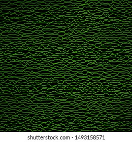 Dark Green vector template with curves. Colorful geometric sample with gradient curves.  Template for your UI design.