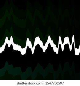 Dark Green vector template with curves. Abstract gradient illustration with wry lines. Pattern for commercials, ads.
