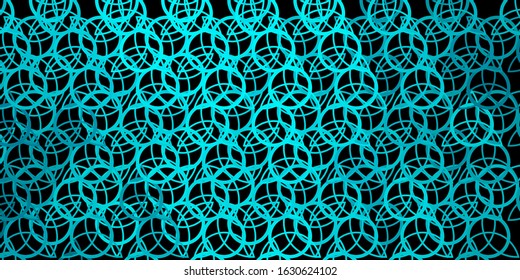 Dark Green vector template with esoteric signs. Abstract illustration with gothic gradient shapes. Background for esoteric, mystic designs.