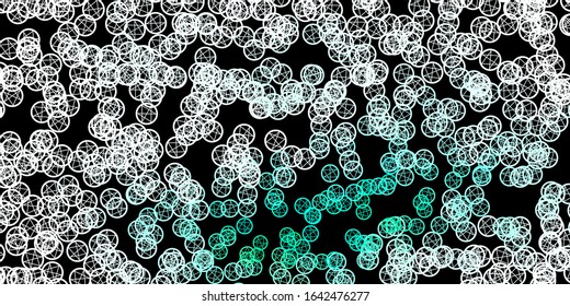 Dark Green vector template with esoteric signs. Abstract illustration with gothic gradient shapes. Simple design for occult depiction.