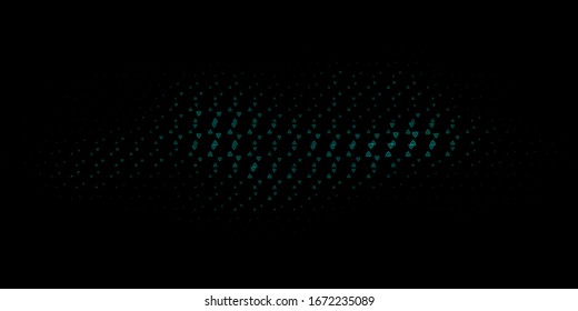 Dark Green vector template with esoteric signs. Illustration with magical signs of spiritual power. Design for magic, spiritual events.
