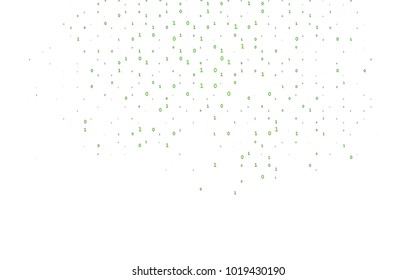 Dark Green vector template with isolated numerals. Blurred design in simple style with collection of numerals. The pattern can be used as ads, poster, banner for books.