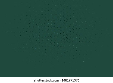 Dark Green vector template with isolated letters. Colored alphabet signs with gradient on white background. Smart design for promotion of university.