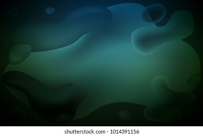 Dark Green vector template with lava shapes. A completely new color illustration in memphis style. A completely new template for your business design.