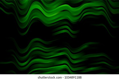 Dark Green vector template with lava shapes. A completely new color illustration in marble style. New composition for your brand book.