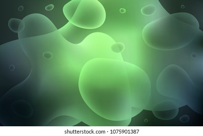 Dark Green vector template with lava shapes. A completely new color illustration in memphis style. A completely new template for your business design.