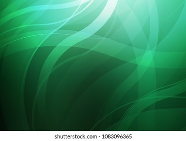 Dark Green vector template with lava shapes. Creative illustration in halftone marble style with gradient. Marble style for your business design.