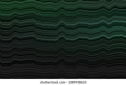 Dark Green vector template with lava shapes. Blurred geometric sample with gradient bubbles.  The elegant pattern for brand book.