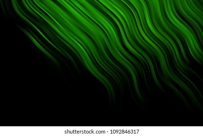 Dark Green vector template with lava shapes. Creative geometric illustration in marble style with gradient. Textured wave pattern for backgrounds.