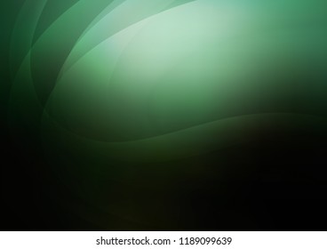 Dark Green vector template with lava shapes. Brand new colored illustration in marble style with gradient. Pattern for your business design.