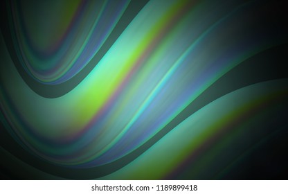 Dark Green vector template with lava shapes. Shining crooked illustration in marble style. The template for cell phone backgrounds.