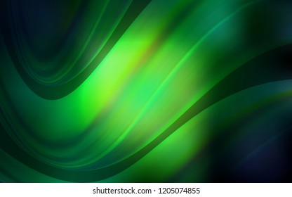 Dark Green vector template with lava shapes. A sample with blurred bubble shapes. The template for cell phone backgrounds.