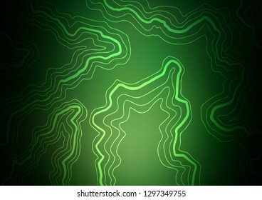 Dark Green vector template with lava shapes. A completely new color illustration in marble style. Marble style for your business design.