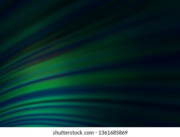 Dark Green vector template with lava shapes. A sample with blurred bubble shapes. Marble style for your business design.